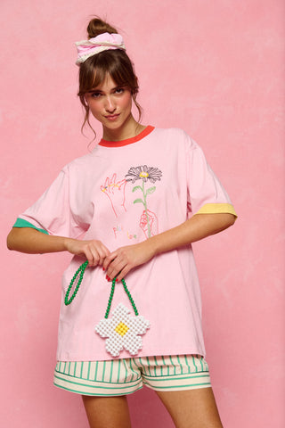 karavan clothing fashion spring summer 26 nai collection daisy flower beaded bag