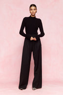 karavan fall winter 26' collection gabby knitted top black