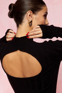 karavan fall winter 26' collection gabby knitted top black