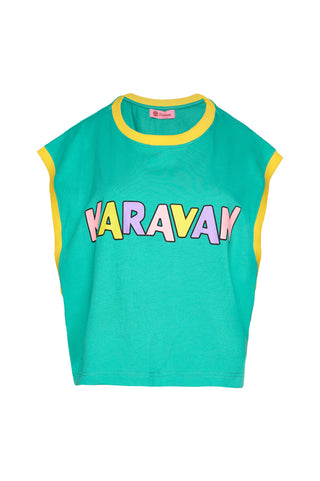 karavan clothing fashion spring summer 26 nai weekendwear collection harmony crop tee mint logo