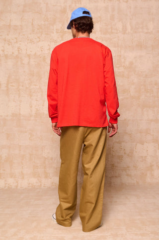 karavan clothing fashion spring summer 26 men nai collection eithan longsleeve tomato red