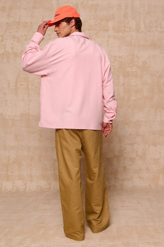 karavan clothing fashion spring summer 26 men nai collection ian shirt pink