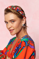 karavan fall winter 26' collection mamou headband abstract red