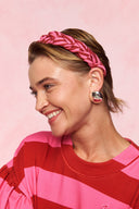 karavan fall winter 26' collection mamou headband pink red lines