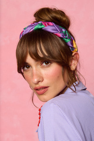 Mamou Headband (Purple Floral)