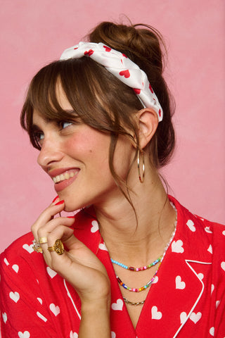 Mamou Headband (Polka Hearts)