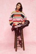 karavan loungewear planet fall winter 26' collection heart socks white red