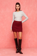 karavan fall winter 26' collection scarlett knitted top light grey
