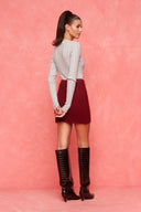 karavan fall winter 26' collection scarlett knitted top light grey