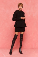karavan fall winter 26' collection hedda knitted mini skirt black