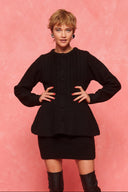 karavan fall winter 26' collection lucita knitted cardigan black