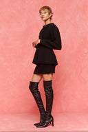 karavan fall winter 26' collection hedda knitted mini skirt black