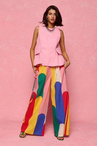 karavan clothing fashion spring summer 26 nai collection hilda trousers multicolor block stripes