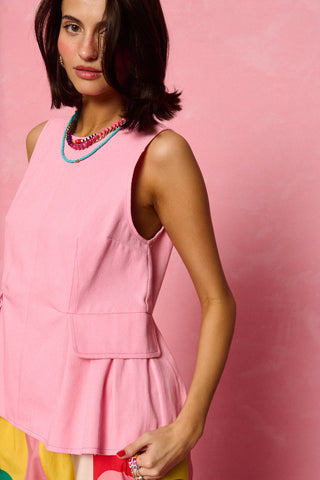 karavan clothing fashion spring summer 26 nai collection antonella top pink