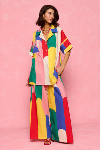 karavan clothing fashion spring summer 26 nai collection hilda trousers multicolor block stripes