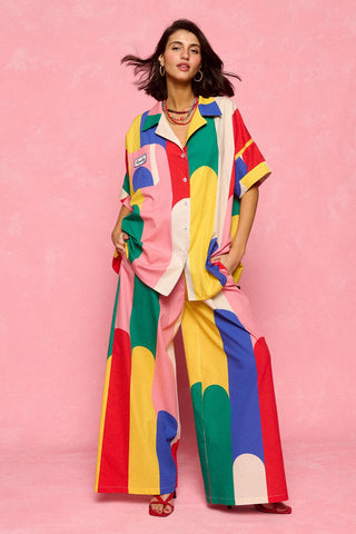 karavan clothing fashion spring summer 26 nai collection janna shirt multicolor block stripes