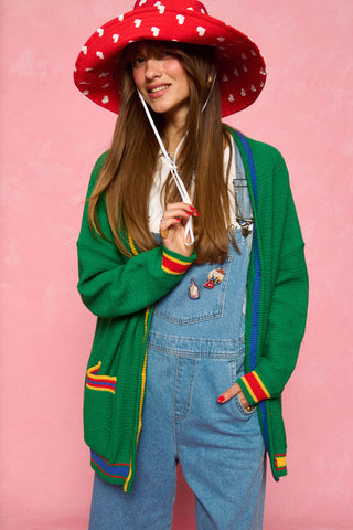 karavan clothing fashion spring summer 26 nai collection marianne knitted gardigan green