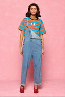 karavan clothing fashion spring summer 26 nai collection himari dungarees light blue denim