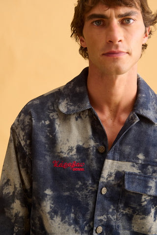 karavan clothing fashion fall winter 25 homecoming men collection hank shirt blue bleach