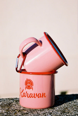 karavan clothing fashion spring summer 26 nai collection enamel cup pink
