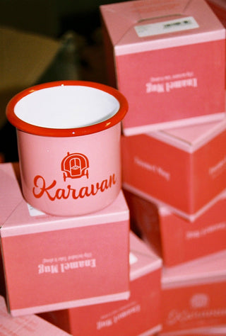 karavan clothing fashion spring summer 26 nai collection enamel cup pink