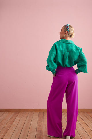 karavan clothing fashion spring summer 24 collection lilith trousers magenta