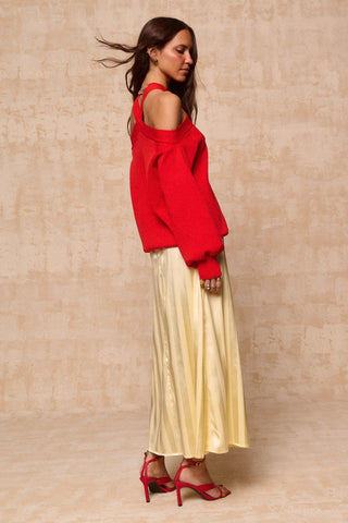 karavan clothing fashion krvn spring summer 26 nai collection noemia skirt lemon yellow