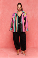 karavan fall winter 26' collection chelsea shirt multicolor stripes
