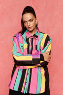 karavan fall winter 26' collection chelsea shirt multicolor stripes
