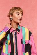 karavan fall winter 26' collection chelsea shirt multicolor stripes