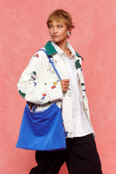 karavan fall winter 26' collection grace bag indigo blue leather
