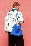 karavan fall winter 26' collection grace bag indigo blue leather