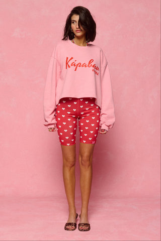 karavan clothing fashion spring summer 26 nai collection mandy cropped sweatshirt candy pink