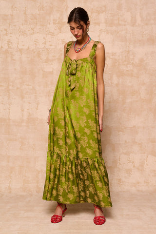 karavan clothing fashion krvn spring summer 26 nai collection iro dress green