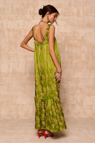 karavan clothing fashion krvn spring summer 26 nai collection iro dress green