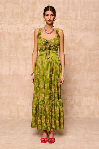 karavan clothing fashion krvn spring summer 26 nai collection iro dress green
