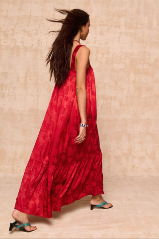 karavan clothing fashion krvn spring summer 26 nai collection iro dress red