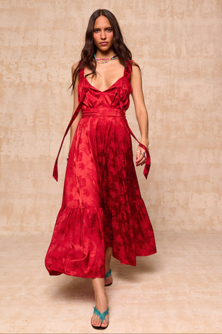 karavan clothing fashion krvn spring summer 26 nai collection iro dress red