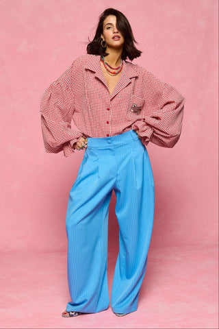 karavan clothing fashion spring summer 26 nai collection karol shirt checked red