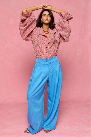 karavan clothing fashion spring summer 26 nai collection karol shirt checked red