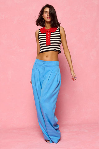 karavan clothing fashion spring summer 26 nai collection nellie knitted top black white stripes