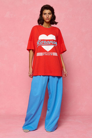 karavan clothing fashion spring summer 26 nai collection tessa tee tomato red