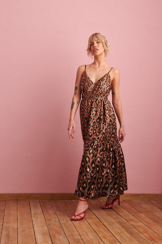 karavan clothing fashion spring summer 24 collection ivy dress leopard