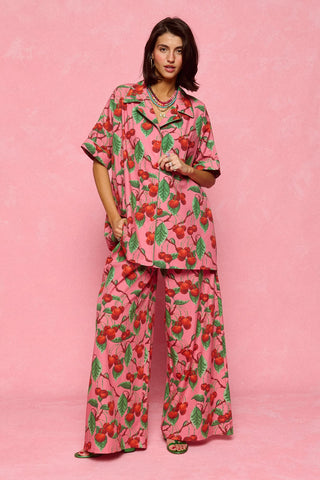 karavan clothing fashion spring summer 26 nai collection janna shirt cherries pink