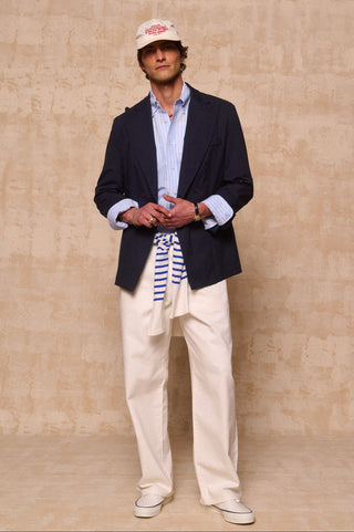 karavan clothing fashion spring summer 26 men nai collection lorenzo blazer blue