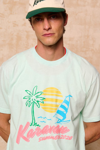 karavan clothing fashion spring summer 26 men nai collection steven tee aqua blue