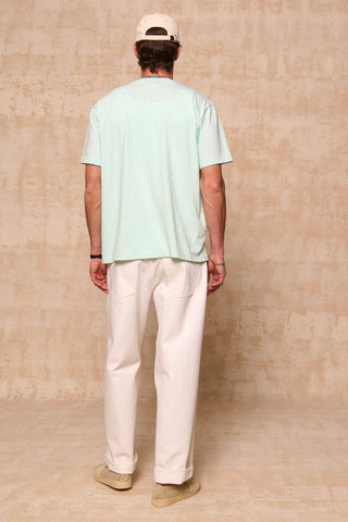 karavan clothing fashion spring summer 26 men nai collection steven tee aqua blue