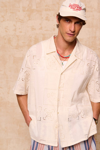 karavan clothing fashion spring summer 26 men nai collection jeremy shirt ivory lace
