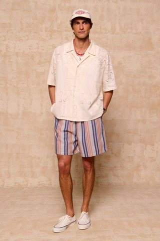 karavan clothing fashion spring summer 26 men nai collection rupert shorts blue white stripes