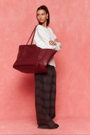 karavan fall winter 26' collection billie bag leather burgundy